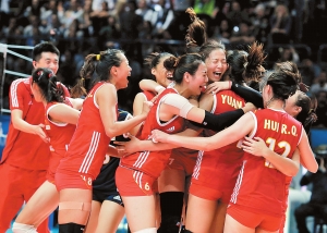 <em>中国女排</em>击败意大利闯进决赛2014年10月<em>13日</em>