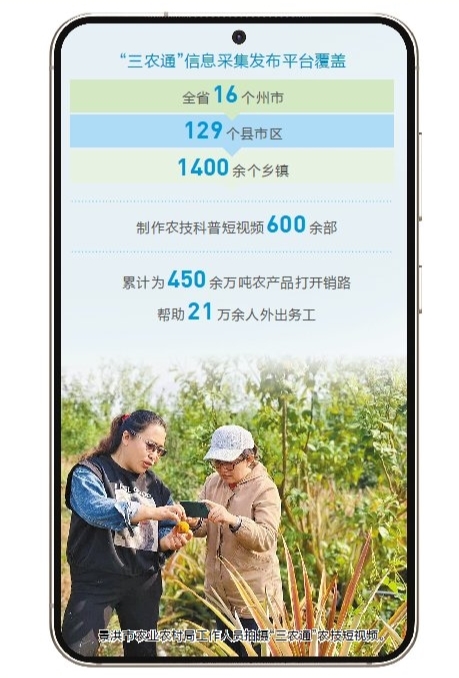 我省创新打造“三农通”平台——从信息扶贫到数智助农